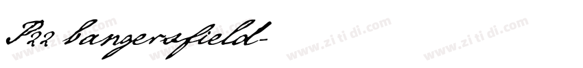 P22 bangersfield字体转换